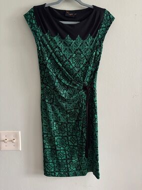 Just Taylor faux wrap midi dress 6